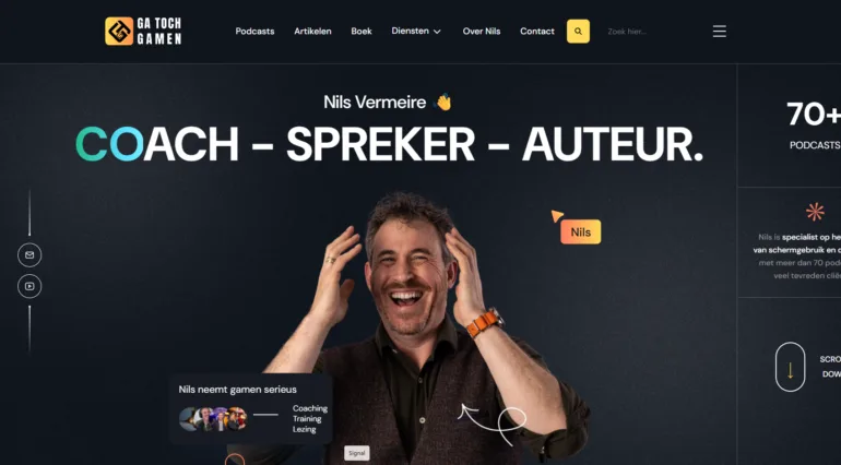 Ga toch gamen Nils Vermeire spring maatwerk webburo spring Portfolio horizontaal1