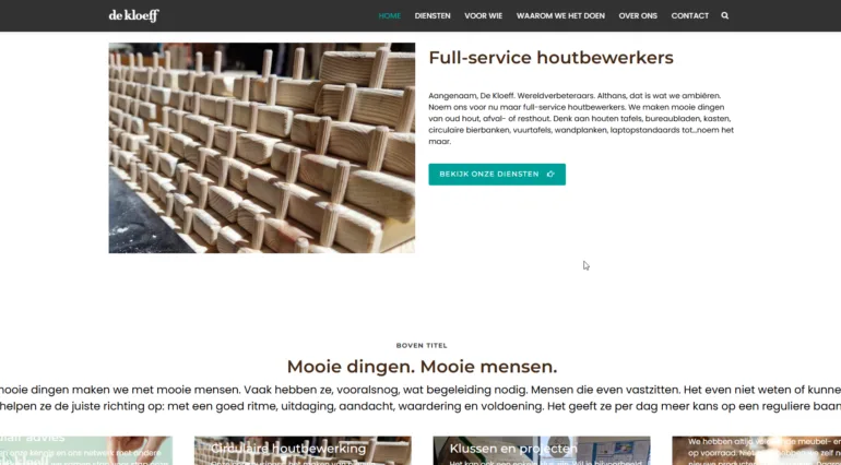 De Kloeff sociaal en duurzaam hout spring snel webburo spring Portfolio horizontaal2