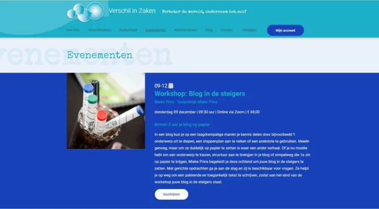 Verschil in zaken portfolio horizontaal 2 webburo spring